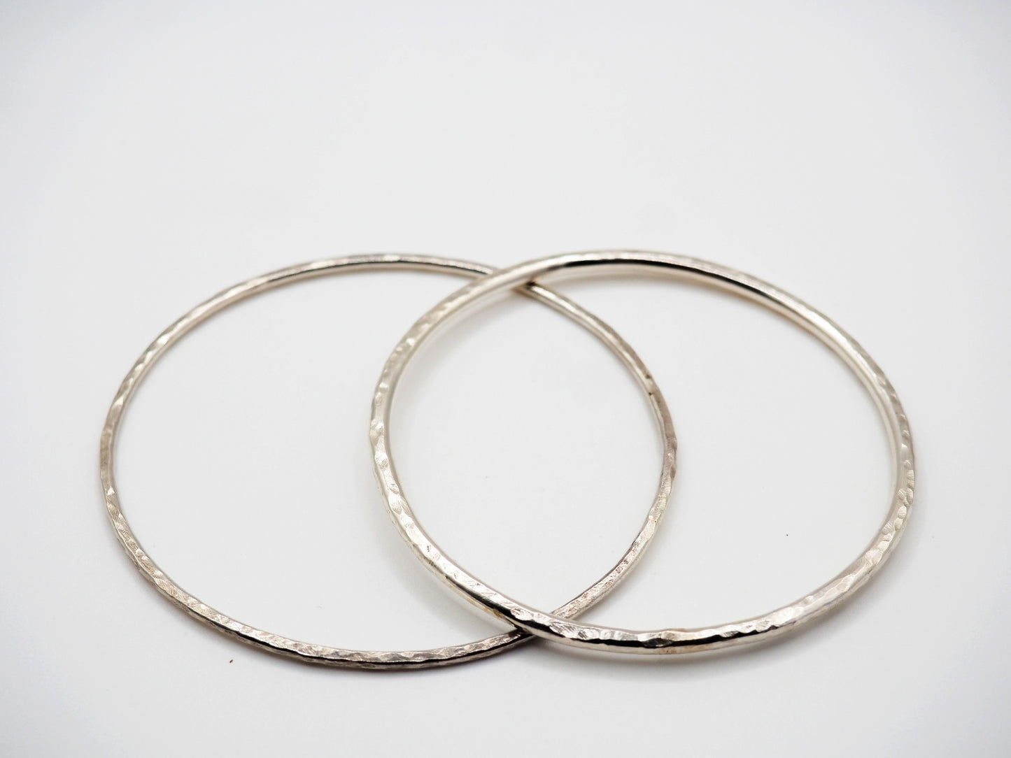 Sterling Silver Hammered Bangles
