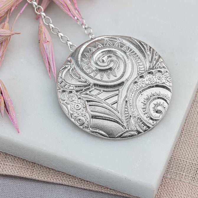 Abstract Circle pendant