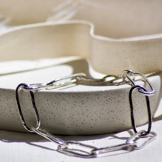 Large paperclip Link Bracelet
