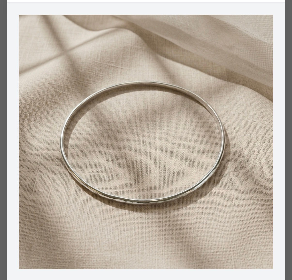 Sterling Silver Hammered Bangles