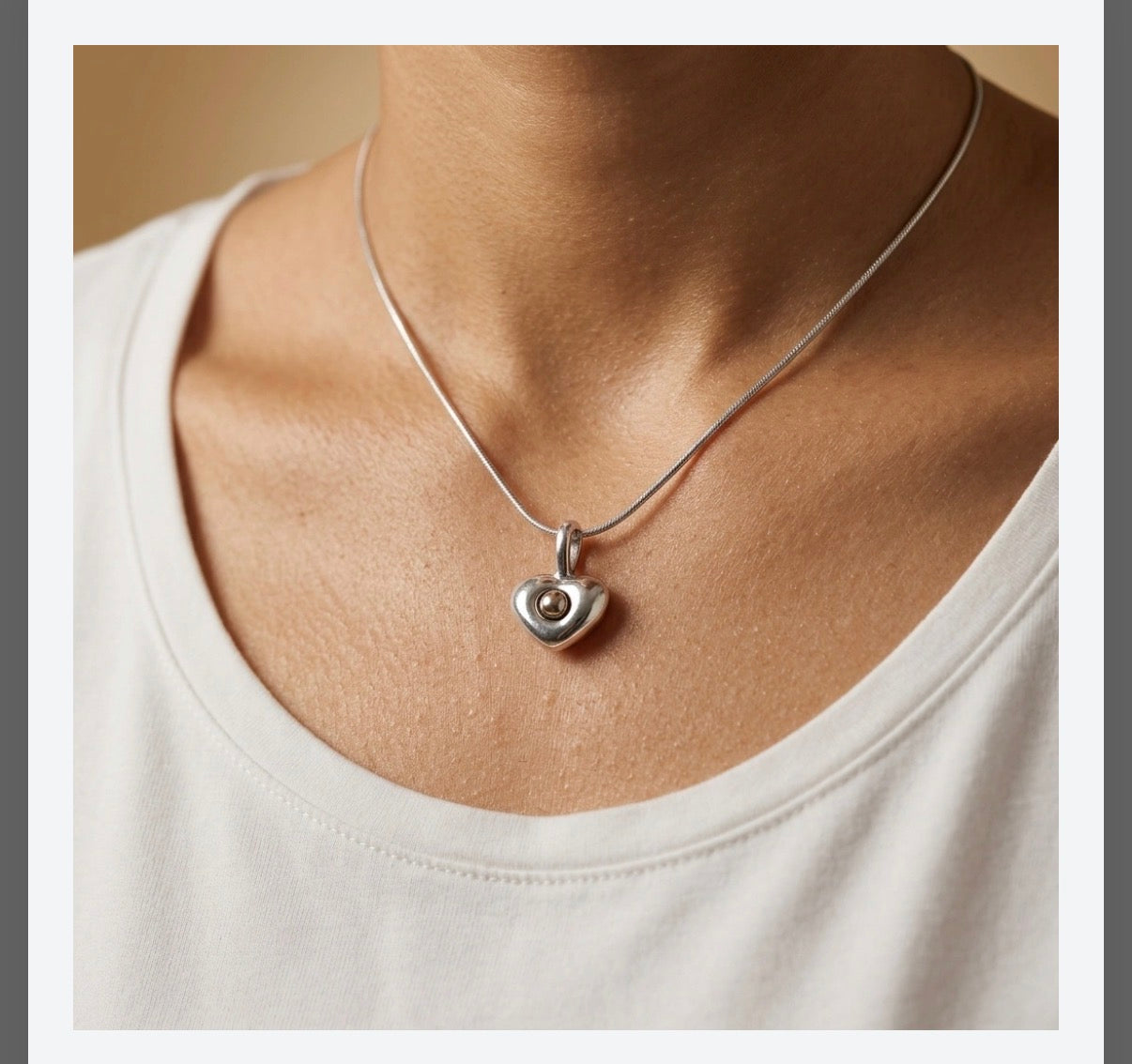 Pretty Heart with gold Nugget