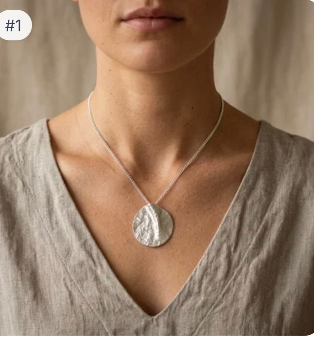 Crushed Circle pendant