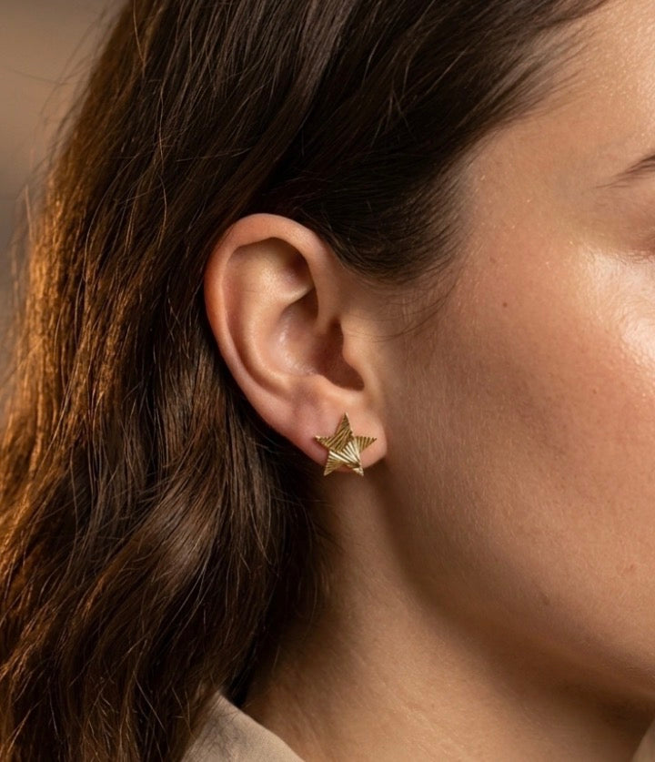 Silver Star Earrings